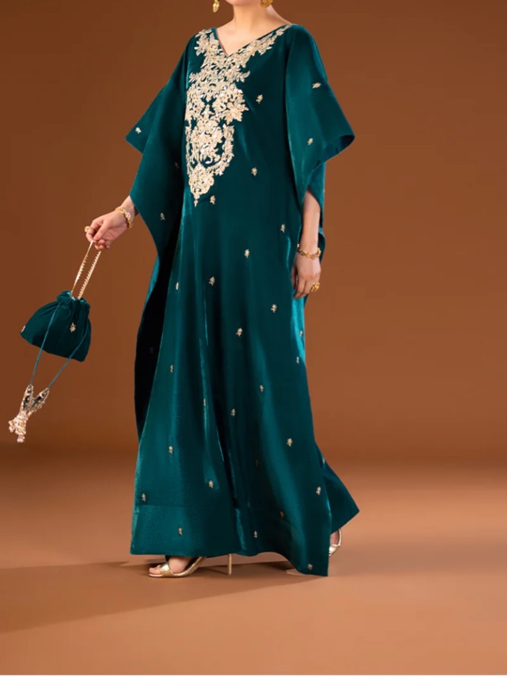 VELVET  Embroidered Kaftan